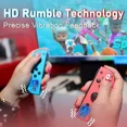 thumbnail image 4 of Replacement for Switch Controller Work with Switch/Lite/OLED,Wireless Gamepad Support Dual Vibration,6-Axis Gyro,Wake-up,Motion Controls,Screenshot, L/R, 4 of 7