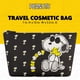 thumbnail image 2 of Bolsa de maquillaje Concept One Peanuts Snoopy de PVC negro para mujer, 2 of 6