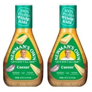 Newman's Own Salad Dressing, Caesar, 16-Ounce Bottles, Pack of 2