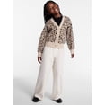 thumbnail image 2 of Wonder Nation Girls' Button Front Cardigan Sweater with Long Sleeves, Sizes 4-18 & Plus, 2 of 8