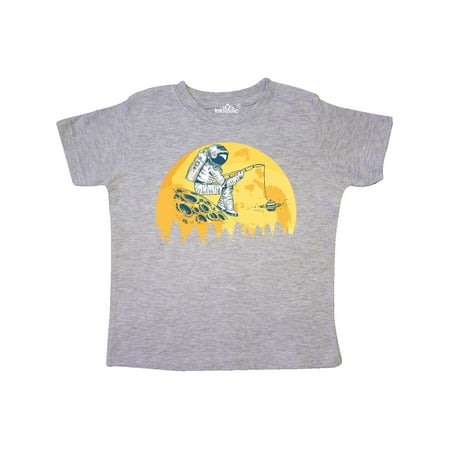 

Inktastic Astronaut Fishing on Moon Gift Toddler Boy or Toddler Girl T-Shirt