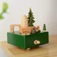 thumbnail image 5 of Caja de música de madera navideña presenta caja de música de tren navideño para ella, caja de música Smart Castle, juguete, regalo de cumpleaños para amantes, amigos y niños (verde), 5 of 5