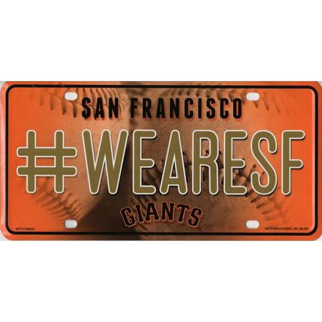 Plaque d'Immatriculation en Métal des San Francisco Giants #WeAreSF