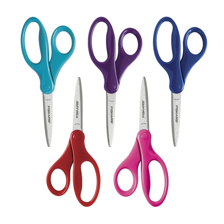  Fiskars 7 Student Scissors for Kids 12-14 - Scissors for  School or Crafting - Back to School Supplies - Color May Vary : Office  Products
