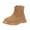 Brown, variant on Puntoco Kids Girls' Boots Children's Boots Outdoor Boots Girls' Plush Short Boots Boys' boots Winter Snow Boots for Kids Khaki 12(30)