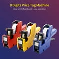 thumbnail image 3 of Graflsoa Machine d'Étiquetage de Prix Unidirectionnelle à 8 Chiffres pour Supermarchés et Magasins de Proximité avec 10 Rouleaux de Papier d'Étiquettes, Design Durable en ABS, Support Multi-Monnaie, Impression Claire pour Prix et Dates, 3 of 6