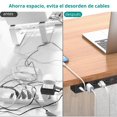 thumbnail image 2 of YolkVisual Multicontacto Escritorio para Instalar Debajo de la Mesa. PD 20 W USB C, 8 en 1, 4 Salida, 2 of 6