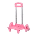 thumbnail image 3 of Carrito de mano para subir escaleras con seis ruedas, carrito de almacenamiento versátil para exteriores, carrito de mudanzas con asa telescópica Rosa, 3 of 8
