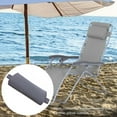 thumbnail image 2 of Apooke Multi-Purpose Recliner Headrest Pillow Folding Chair Adjustable for Head Cushion Beach Sling Lounger Pad for Outdoor Backyard Picnics Garden, 2 of 12