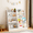 White, variant on Kids Bookshelf, 4-Tier Wooden Bookcase With 2 Shelves And Toy Storage Bin, MDF Board For Books And Toys Display In Childrens Room Playroom Nursery, 34.65 x 15.75 Inch White