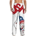 thumbnail image 3 of Disketp Gnome 4th Of July Men'S Pajama Pants - Ultra Soft Fleece Sleep And Lounge Pants (Size: S-Xxl), 3 of 9