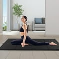 thumbnail image 2 of Costway 10' x 4' x 2" 4-Panel Folding Exercise Mat with Carrying Handles for Gym Yoga Black, 2 of 10