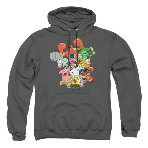 Spongebob The Whole Gang Unisex Adult Pull-Over Hoodie