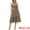 Apricot, variant on DARING DIVA Women's Halter Tiered Belt Waisted A-Line Flowy Cocktail Dresses XL Green