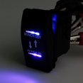 thumbnail image 4 of ESUPPORT Car Auto 12V Momentary Light Button Rocker Toggle Switch Blue LED Winch in Out ON-Off-ON 7Pin SPDT, 4 of 4
