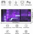 thumbnail image 2 of Cute Japanese Anime Gaming XL Mouse Pad Cool Purple Japan City Mousepad Computer Desk Mat Laptop Keyboard Pads for Desk Mouse Mat, Large Desktop Protector for Women Office Desk Mats 31.5x11.8 in, 2 of 6