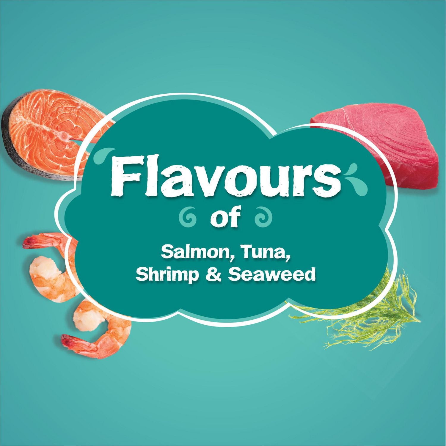 Friskies Ocean Sensations Flavours of Salmon, Tuna, Shrimp & Seaweed, Dry Cat Food, 1.42-7.26kg