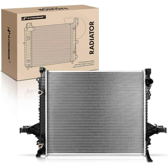 A-Premium Engine Coolant Radiator Assembly with Transmission Oil Cooler Compatible with Volvo XC60 2010-2011, S80 2011, XC90 2003-2014, 2.5L 2.9L 3.2L, Automatic Trans, Replace# 31293550, 8602867