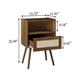 thumbnail image 2 of Mesa de Noche Veegle Marrón Nogal con Cajón y Estante, 2 of 8