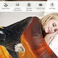 thumbnail image 3 of Nawypu Eagle Blanket Sunset Hawk Flying Falcon Blanket Soft Fuzzy Plush Throw Blankets for Couch Bed, 3 of 6