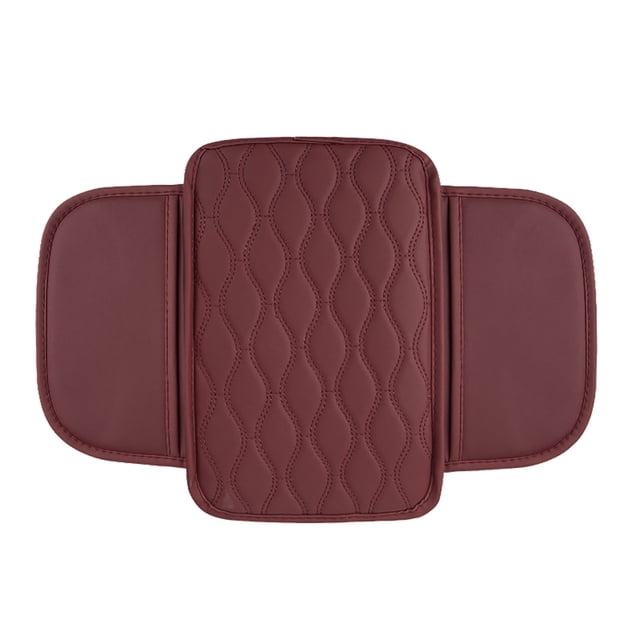 Car Armrest Protector Car Leather Armrest Armrest Pillow With Side Organizer Bag Suitable For Most Car Accessories