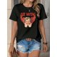 thumbnail image 2 of 1pc Women'S Casual Valentine'S Day T-Shirt, 100% Cotton Crew Neck with Slight Stretch, Printed Cupid Graphic & Lettering, Fashionable Comfort Fit Short Sleeve Top for All Seasons Tee For Adult, Men,, 2 of 8