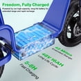 thumbnail image 4 of INSDRGN Electric Scooter for Adults, 1800W Peak Motor, 48V 16AH Battery, 20MPH, 42Miles, 14 " Commuter E Scooter with Seat &Carry Basket, UL2272, Blue, 4 of 10