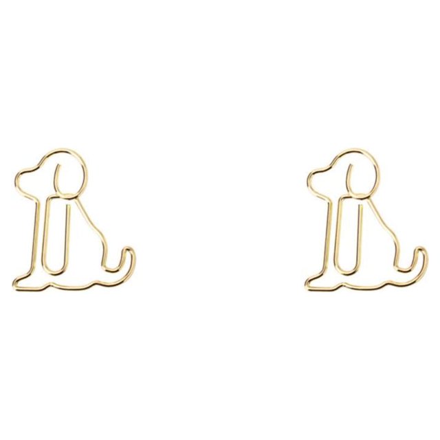 Clip de papel Kearding 30 Uds. para fotos de animales marcador de perro Oro rosa
