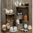 thumbnail image 4 of Boston International Ceramic Salt & Pepper Shakers, 2.5 x 3.25-Inches, White Burlap Pumpkins, 4 of 5