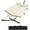 Beige, variant on Petyee 2-Persons Double Hammock , 450 Lbs Capacity with Steel Stand, Balance Rope & UV-Resistant Fabric,Dark Gray