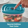 thumbnail image 2 of Rubbermaid 24-Piece Easy Find Lids Food Storage Container Set, Peacock Teal, Microwave & Dishwasher Safe, 2 of 5