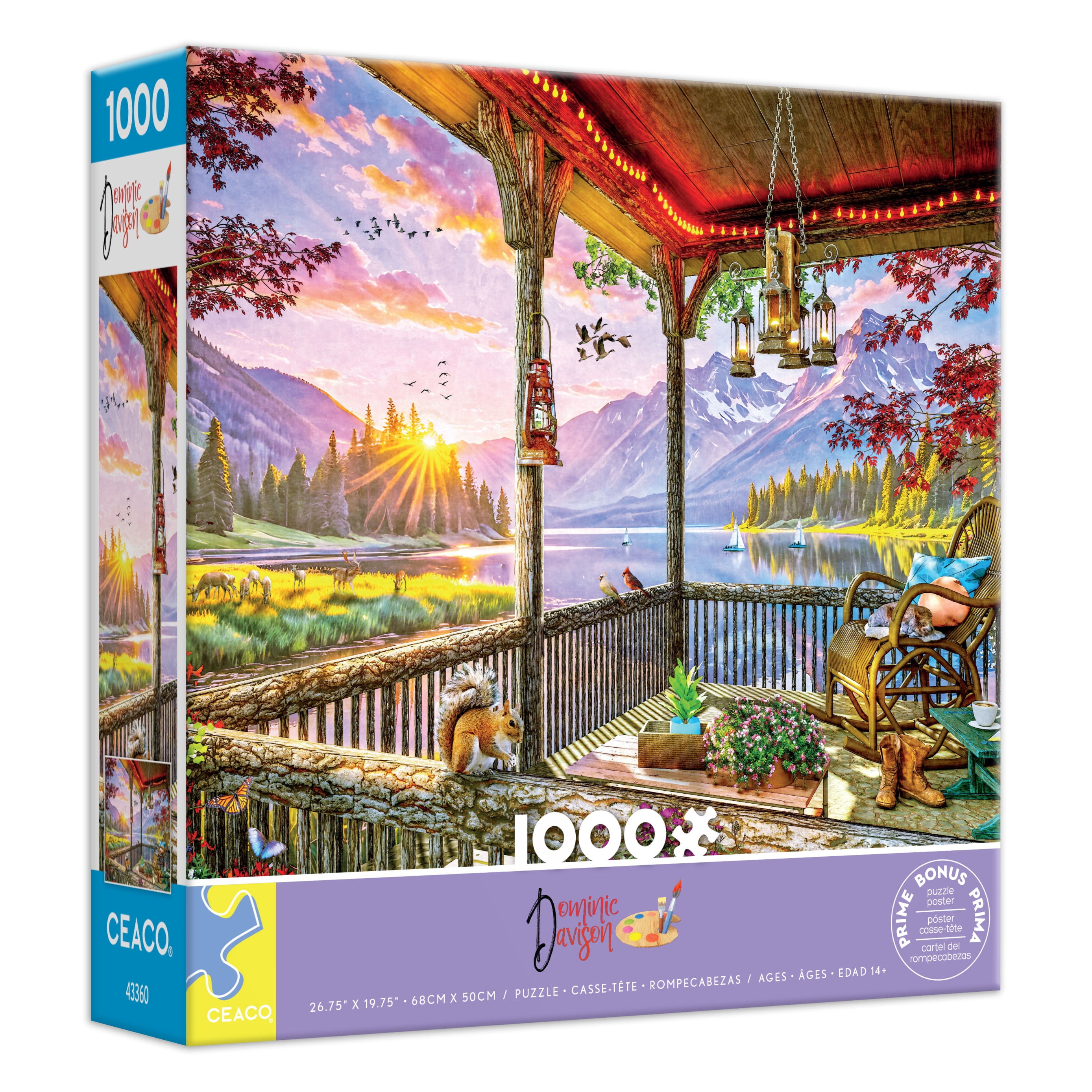 Ceaco 1000 Piece Lakeside Splendor Interlocking Jigsaw Puzzle
