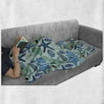 thumbnail image 6 of Starfish Soft Flannel Fleece Throw Blanket, Aquarium Inspired Composition Tropical Seashells and Scallops Cockles and Clams, Cozy Plush for Indoor and Outdoor Use, 60" x 80", Multicolor, by Ambesonne, 6 of 6