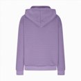 thumbnail image 5 of Towmus Half Button Womens Hoodies Waffle Knit Long Sleeve Drawstring Hooded Sweatshirts for Woman With Pocket, 5 of 5