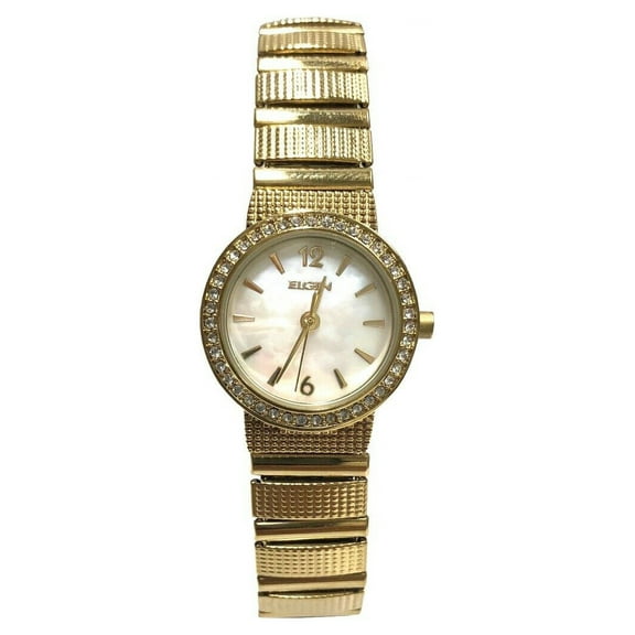 Elgin Adult Female Gold Case and Bracelet Analog Watch, EG17006G