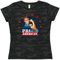 thumbnail image 3 of Inktastic Rosie Riveter Proud American Women's T-Shirt, 3 of 5