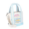 thumbnail image 3 of No Boundaries Women's Canvas Mini Tote, Light Blue, Women’s, 3 of 5