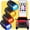 4pcs, variant on Solar Cab Lights for Truck, 2026 New Solar Car Roof RGB Strobe Light, No Drill Solar Powered Cab Lights,Solar Waterproof Cab Roof Lights, with Remote Control, for Truck SUV Rvs Motorcycle (5pcs)