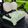 thumbnail image 2 of Golf Cart Seat Covers for 2 Seater,Green Flowers Microfiber Cart Seat Towel Blanket,Rustic Botanical Floral Leaves Plants Absorbent Breathable Non Slip Bench Seats Protector for Golf Course 51"x31", 2 of 9