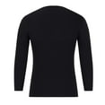 thumbnail image 4 of Fesfesfes Long Sleeve Shirt for Men Casual Solid Round Neck Pullover Long Sleeve Sweater Slim Fit Bottoming Knit Top On Sale, 4 of 6