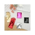 thumbnail image 6 of INSPIRE CHIC Women's Metallic Shiny Shimmer Full Finger Wrist Length Gloves for Party Costume 1 Pair One Size Gold, 6 of 6