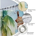 thumbnail image 6 of 72Wx84H Extra Long Shower Curtain for Bathroom Decor Beach Palm Tree Ocean Quotes Coastal Sunset Scenery Inspirational Art Printed Fabric Polyester Waterproof 12 Pack Plastic Hooks, 6 of 6