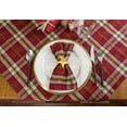 thumbnail image 3 of DII Modern Style Cotton Campfire Plaid Napkin in Red Finish (Set of 6), 3 of 4