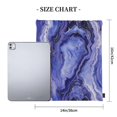 thumbnail image 2 of Leisure Draw String Mouth Backpack 16 X 14 Woven Band Durable Not Easy To Fall Off In Travel Portable Draw String Design Blueviolet Marble_3, 2 of 8