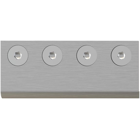 Stone Harbor Hardware Converging Plate for Flat Track Sliding Door Sets, Satin Nickel