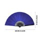 thumbnail image 3 of Gran de Abanico Tradicional Chino y Kung-Fu de 10 Pulgadas: Abanco de Bambú con Rayas de Colores para Danza, Artes Marciales y Representaciones Teatrales, Accesorio para Fiestas y Festivales., 3 of 5