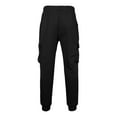 thumbnail image 5 of JTieacloth Mens Casual Pants Solid Color Casual Trousers With Side Pockets Comfortable Flat Front Design For Everyday Wear Black, 5 of 5
