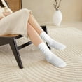 thumbnail image 4 of STYU 6 Pairs Slouch Socks for Women Bulk Stacked Socks Knee Thigh High Slouch Socks Boot Socks Soft Scrunch Socks Size 5-10-White, 4 of 8
