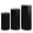 Black, variant on sunsanly 3 Pcs Party Cylinder Pedestal Stand Cover Plinth Pillar Decorative Sleeves Birthday Party Wedding Decor Dessert Base Wrap Cloth Party Planner