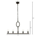 thumbnail image 5 of Lighting IRONCLAD Farmhouse 5 Light Oil Rubbed Bronze Ceiling Pendant 22" Wide, 5 of 5
